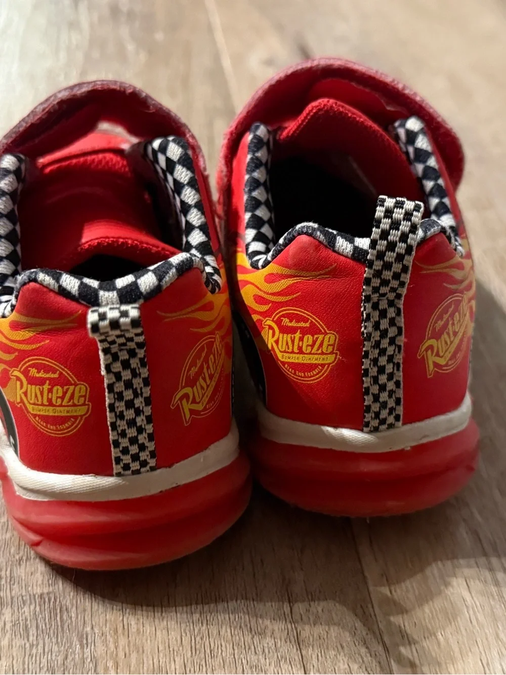 Disney Pixar Kids Lightning McQueen Shoes Size 9